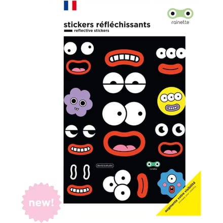 Reflecterende stickers Rainette Face