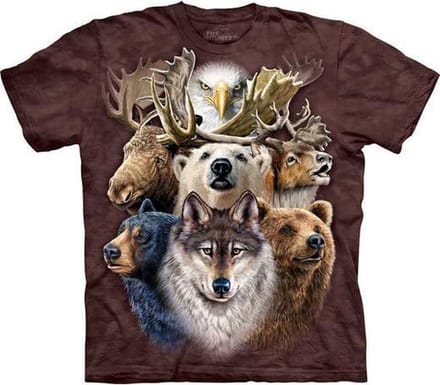 T-shirt Northern Wildlife Collage M