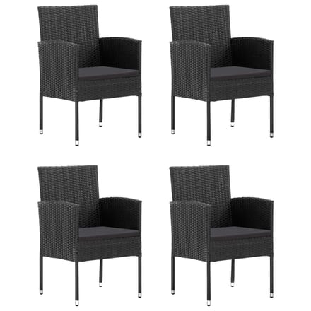 vidaXL - 5-delige - Tuinset - zwart