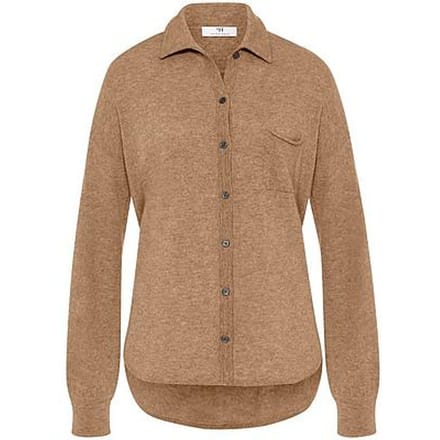 Tricot-overhemd Van Peter Hahn bruin