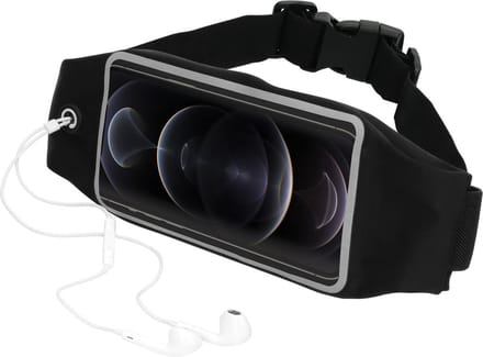 Mobiparts Comfort Fit Sport Belt geschikt voor Apple iPhone 12 Pro Max - Zwart