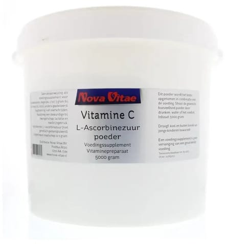 Nova Vitae - Vitamine C - Ascorbinezuur - Poeder - 5000 gram