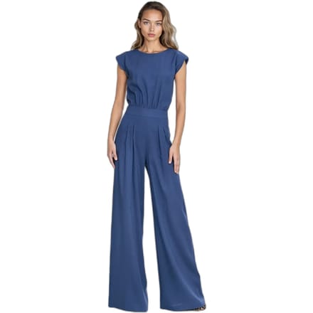 Vrouwen jumpsuit van rayon met pijpen Nife