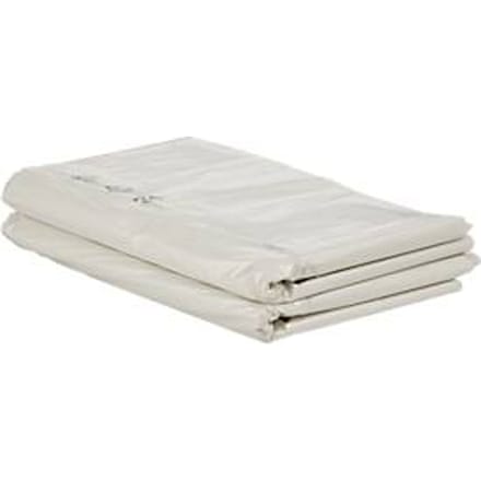 Deiss afvalzakken, 1000 l, dikte 40 μ, gerecycled LDPE, transparant, 50 stuks
