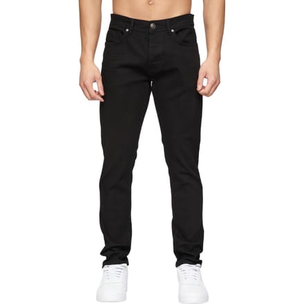 Crosshatch Heren Buraca Denim Slim Jeans (Zwart)