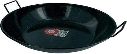 Grote geëmailleerde braadpan met deksel voor alle warmtebronnen