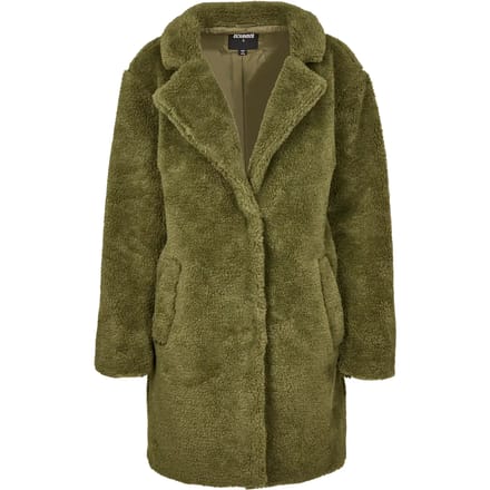 Urban Classics Jas Oversized Sherpa Coat Tb3058 Olive Dames Maat - XS