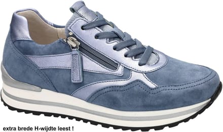 Gabor -Dames - blauw licht - sneakers - maat 39