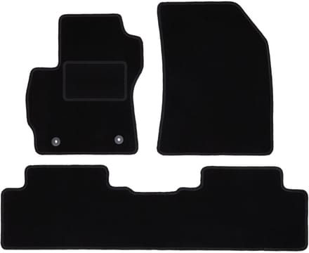 Zwarte veloursmatten voor: Mazda Premacy II minivan (2005-2010)