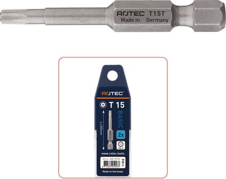 Rotec PRO Krachtbit T 20 L=50, E6.3, tamper-resist., BASIC (vpe 2)