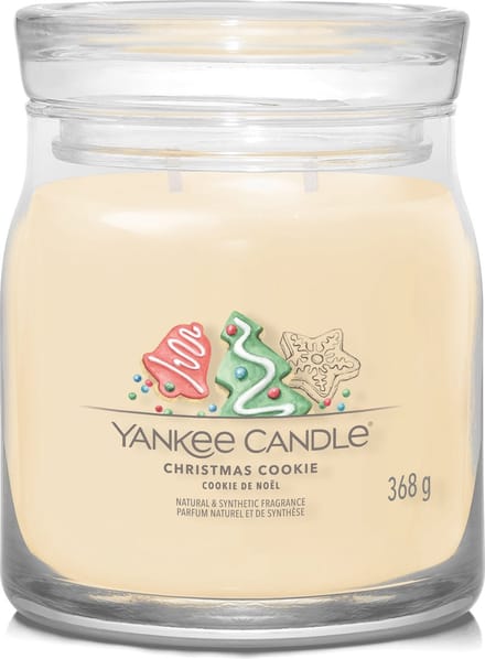 Yankee Candle - Christmas Cookie Medium Geurkaars - 50 branduren - 2 lonten
