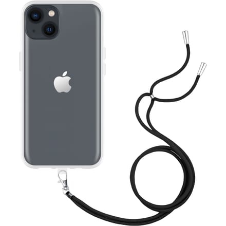 Just in Case iPhone 14 Plus TPU Hoesje Met Draagkoord Transparant