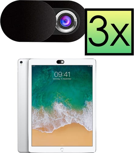 Webcam Cover Zwart Privacy Universeel Schuifje Privacy Bescherming - 3x