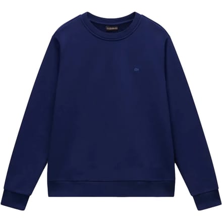 vrouw blauwe marine
