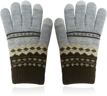 LGT JWLS Winterse Dameshandschoenen - Grijs Bruin