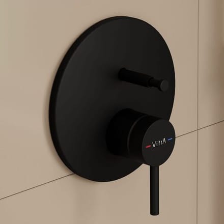 VitrA Origin single lever bath filler and shower mixer, for concealed mounting A42620