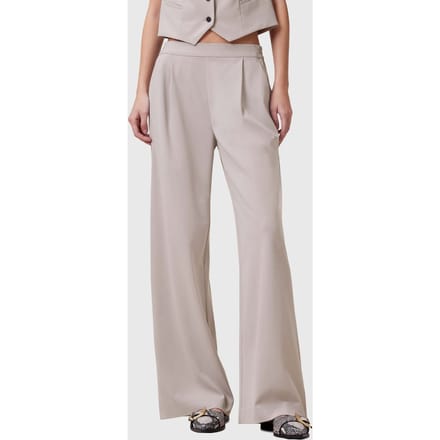 AllSaints Aleida Wl Trouser Greige Brown Maat: 12 | Pantalons Outlet | Dames | Grijs