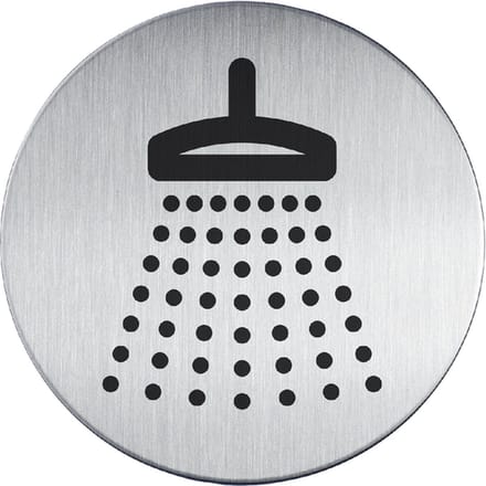 Infobord pictogram durable 4938 douche 83mm | 5 stuks