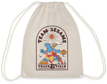 Sesamstraat Team Sesame Atletiek Gymtas