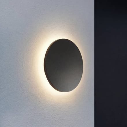 Lindby LED buiten wandlamp Selinel, zwart, 23 cm, huisnummer