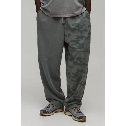 Ballonmodel Camo Gewassen Loopback Joggingbroek | Khaki | Size XS