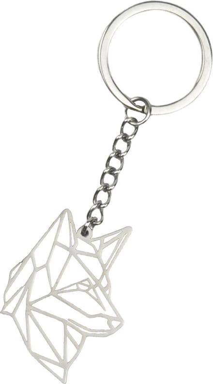 Metalen Sleutelhanger Geometrisch Patroon Sleutelhanger Dier - Hond