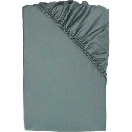 LIVARNO Satijnen hoeslaken, 90-100 x 200 cm (turkoois)