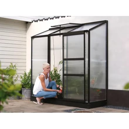 Vitavia Tuinkas Ida 1300 - Polycarbonaat 4mm - Zwart - 193x69x182cm