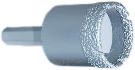 Zeskant Diamantboor - Boor voor Tegels - Precisie Boren - Vacuüm Gesoldeerd - 6-35 mm - Zilverkleurig