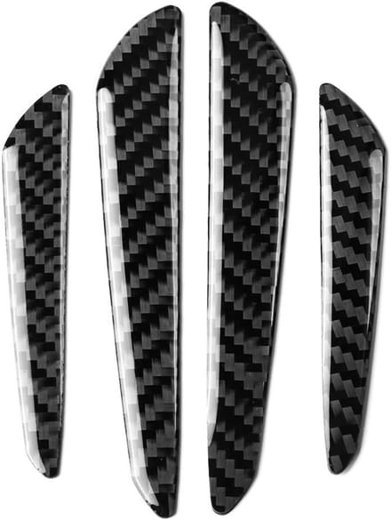 4-delige Carbon Fiber Bescherming voor Deurranden - Universele Bumper Inserts voor Auto's