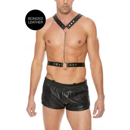 Shots - Ouch! Twisted Bit Leren Harnas black One Size