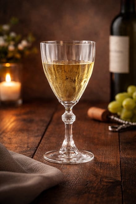 Pasabahce Diamond Wijnglas 245 ml – Luxe Kristalglas – Voor Rode & Witte Wijn – Set van 6