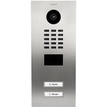DoorBird D2102V Buitenunit voor Video-deurintercom via WiFi LAN RVS V2A (geborsteld)