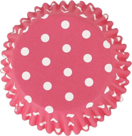PME - Cupcakevormpjes - Polka Dot Roze - pk/30