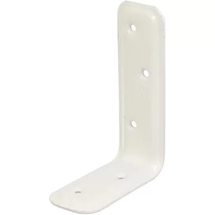 Alberts Verbindingshoek - Wit Geplastificeerd Staal - Ingeperst - 80x120x40mm