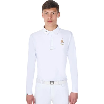 Wedstrijdpolo met lange mouwen Equestro X Fise