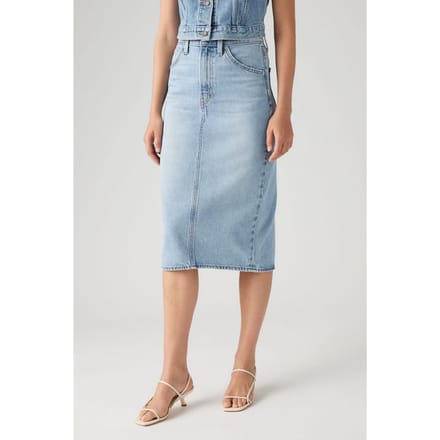 Levi's High Rise Back Slit Skirt Taglia: W23 | Minigonne Outlet | Donna