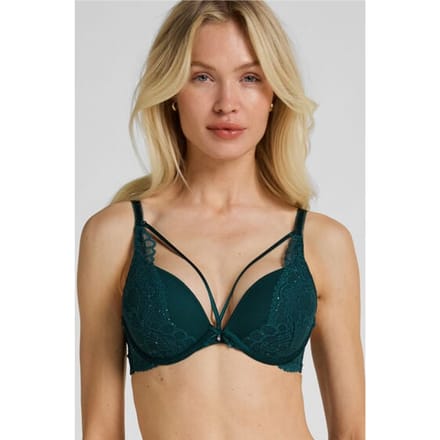 Hunkemöller Voorgevormde push-up beugel bh Isadora Groen