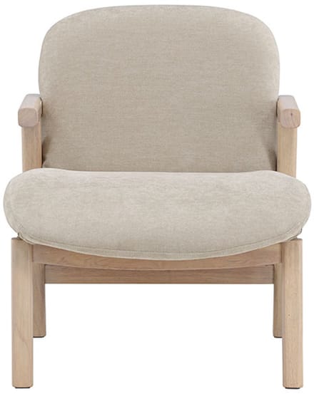 Rile fauteuil beige, whitewash.