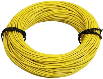Câble ou gaine RSM pour Auto 12/10 / 1.00mm jaune x 50m Neuf