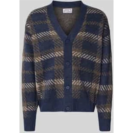 relaxed fit gebreid jack met all-over motief model 'MARIAN'