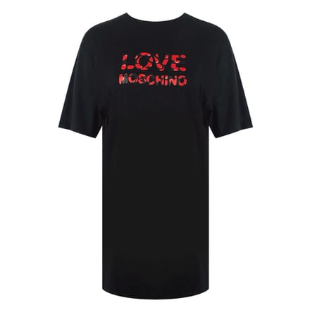 Love Moschino Bubble Logo Zwart T-shirt