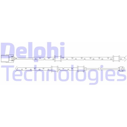 Waarschuwingscontact, remvoering-/blokslijtage DELPHI LZ0254