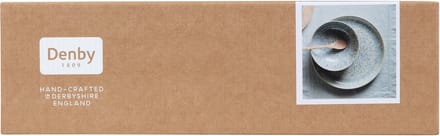 Denby | Halo Speckle Coupe Dinerbord Set van 4 ø 26 cm - Bord
