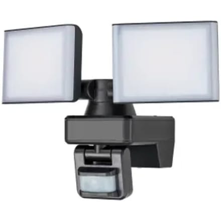 Sencys Breedstraler - Zwart - 30w - 3400lm - Neutraal Wit - Ip54 - Met Bewegingssensor