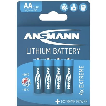 Ansmann Extreme AA batterij (penlite) Lithium 2850 mAh 1.5 V 4 stuk(s)