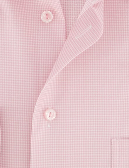 overhemd Eton roze Classic Fit borstzak semi-wide spread
