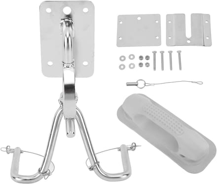Allecto - Boats Snap Davits - Quick Release Davits Set - Instant Lock Systeem - Met witte armleuningen - Geschikt voor jachten - Boot Deck Hard...