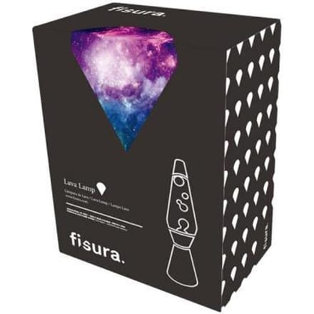 Lavalamp Galaxy met glitters paars/rood/blauw Lampen