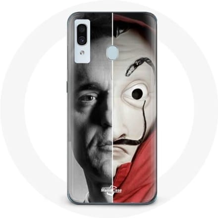 Case voor Samsung galaxy A30 Berlin La casa de papel Berlin Mask Split